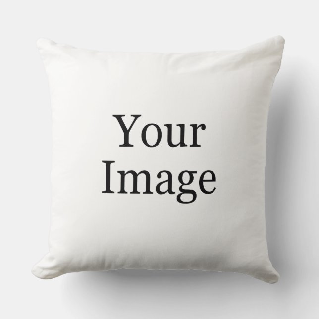 Custom Photo Throw Pillow (Front)