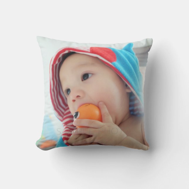 Custom Photo Throw Pillow (Front)