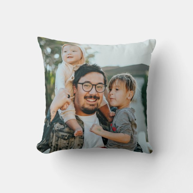 Custom Photo Throw Pillow (Front)