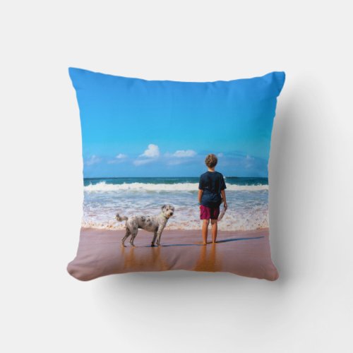 Custom Photo Throw Pillow with Your Own Design
