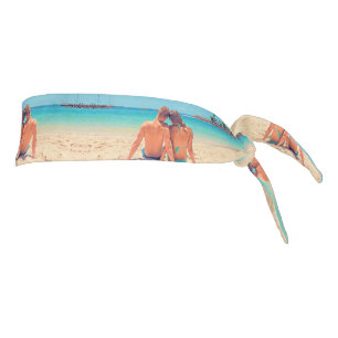Custom Photo Tie Headband Your Summer Design