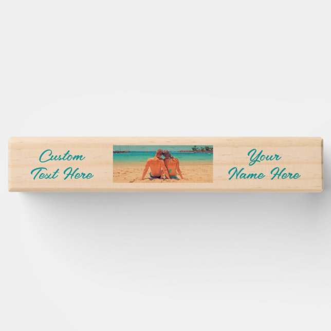 Custom Photo Topple Tower Game Gift Custom Text (Back)
