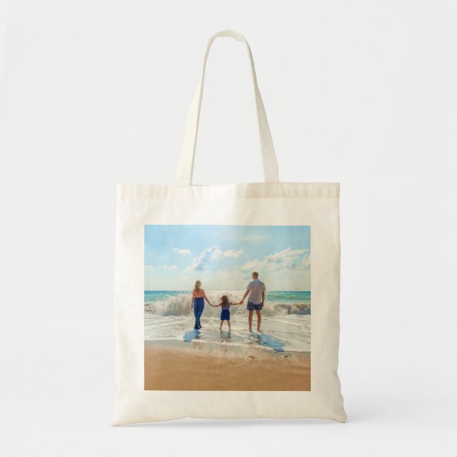 Custom Photo Tote Bag Your Favorite Photos Design (Front)