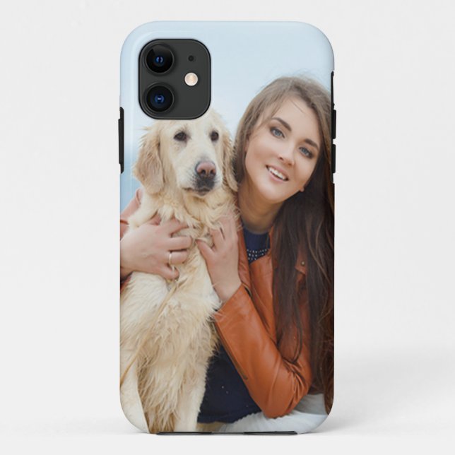 Custom Photo Tough Apple iPhone 11 Case (Back)