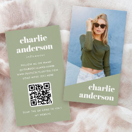 Custom photo trendy influencer profile cards