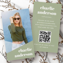 Custom photo trendy influencer profile cards