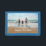Custom Photo Trifold Wallet with Your Photos<br><div class="desc">Custom Photo and Text Wallets - Unique Your Own Design - Personalized Family / Friends or Personal Wallet Gift - Add Your Text and Photo - Resize and move elements with customization tool ! Choose font / size / color ! Good Luck - Be Happy :)</div>