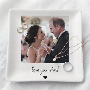 Custom Photo Trinket Tray, Photo Gifts for Fathers Tray