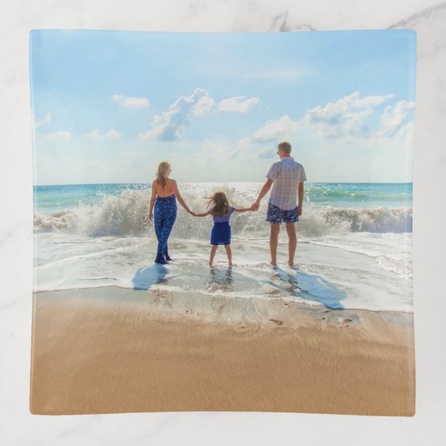 Custom Photo Trinket Tray Your Photos Design (Front)