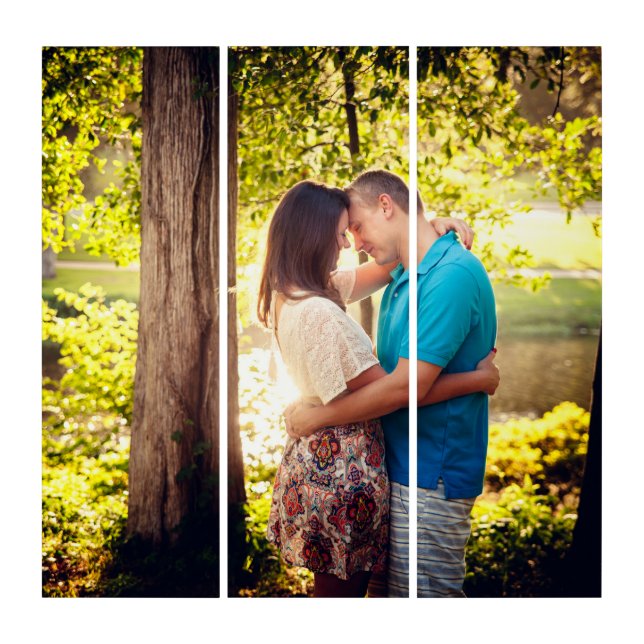 Custom Photo Triptych Wall Art (Front)