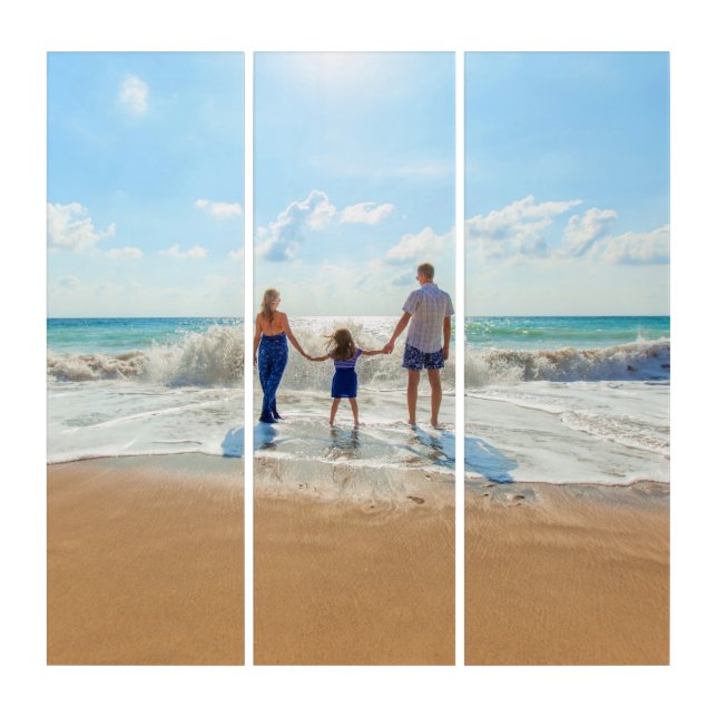 Custom Photo Triptych Your Own Design Personalized (Front)