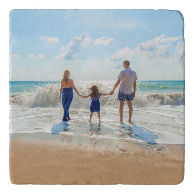 Custom Photo Trivet Gift with Your Family Photos (Front)