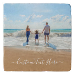 Custom Photo Trivet Gift with Your Photos and Text