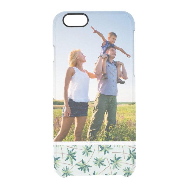 Custom Photo Tropical Australian Foxtail Palm Uncommon iPhone Case (Back)