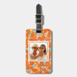 Custom Photo Tropical Sailboat Pattern Luggage Tag