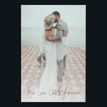 Custom Photo True Love Lasts Forever Wedding Faux Canvas Print<br><div class="desc">Custom Photo True Love Lasts Forever Wedding. Simply replace the sample photo with your own favorite of portrait orientation and of high resolution. Romantic saying is in an elegant set script at the bottom. You can change the color of this text if necessary to better suit your photo via edit...</div>