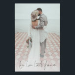 Custom Photo True Love Lasts Forever Wedding Faux Canvas Print<br><div class="desc">Custom Photo True Love Lasts Forever Wedding. Simply replace the sample photo with your own favorite of portrait orientation and of high resolution. Romantic saying is in an elegant set script at the bottom. You can change the color of this text if necessary to better suit your photo via edit...</div>