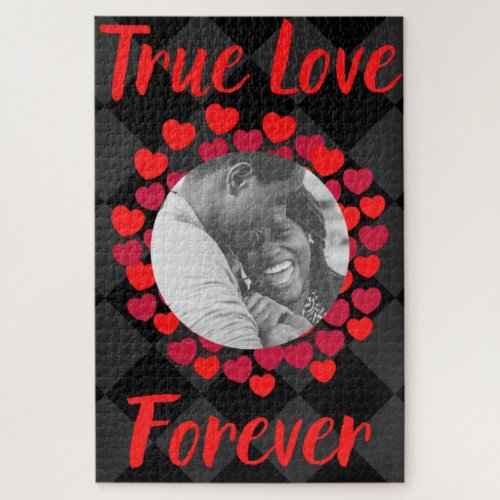 Custom Photo True Love Valentines Jigsaw Puzzle