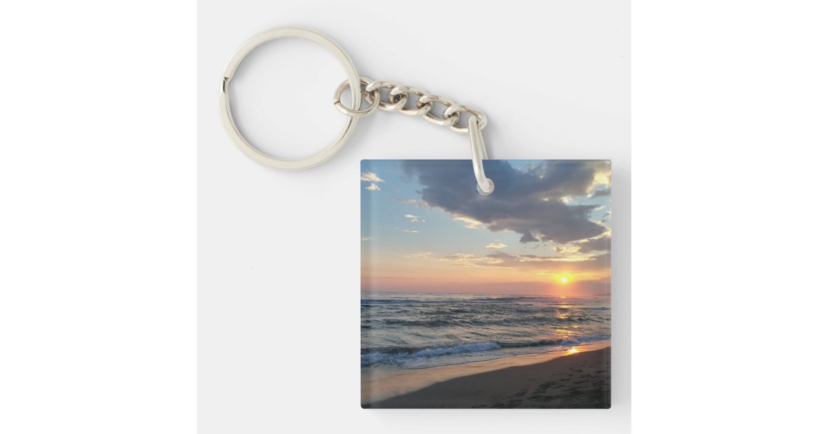 Custom Photo TwoSided Personalized Keychain Zazzle