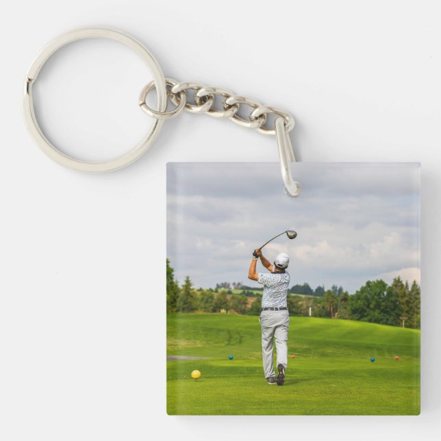 Custom Photo Two-Sided Personalized Keychain (Front)