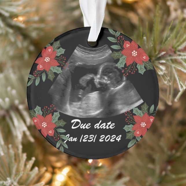Custom photo, ultrasound sonogram  Christmas Ornament (Tree)
