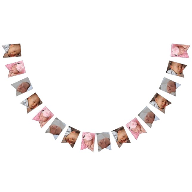 Custom photo unique simple bunting flags (All)