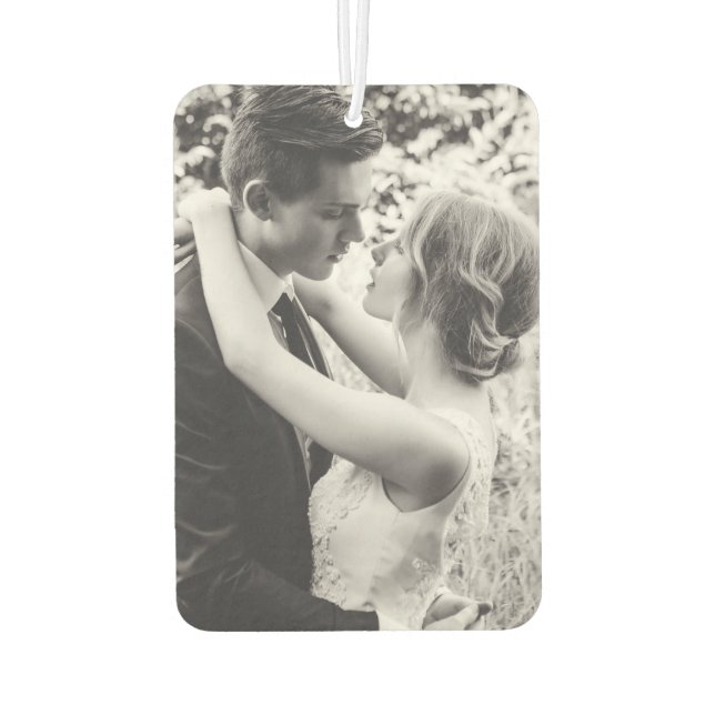 Custom Photo - Unique Your Own Design Personalized Air Freshener (Back)