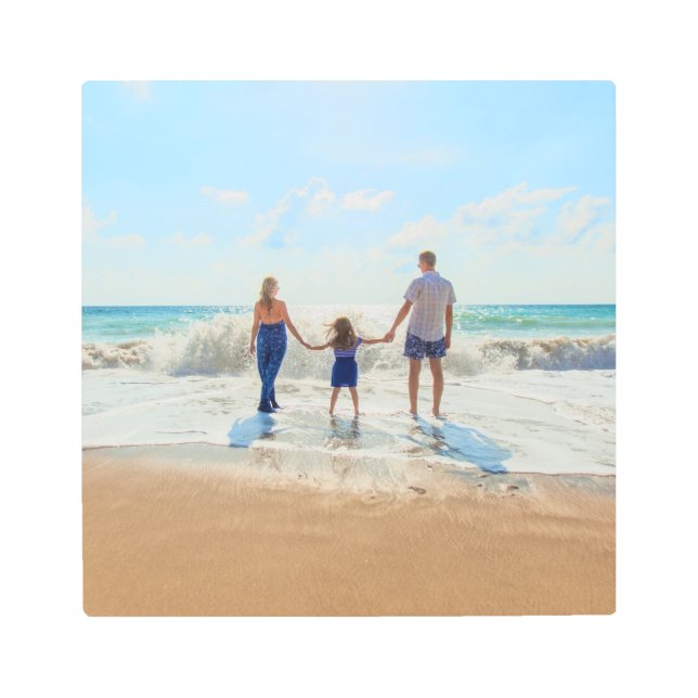 Custom Photo - Unique Your Own Design Personalized Metal Print (Front)