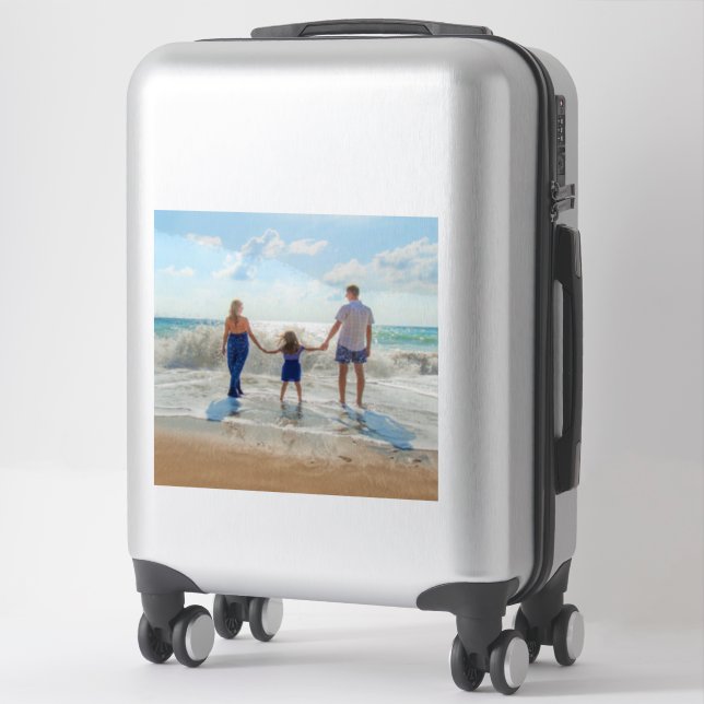 Custom Photo - Unique Your Own Design Personalized Sticker (Suitcase)