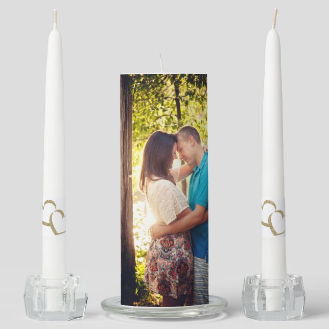 Custom Photo Unity Candle Set (Front)