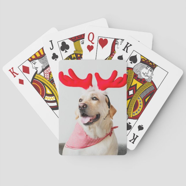 Custom Photo Upload Design Your Own My Picture Dog Poker Cards (Back)