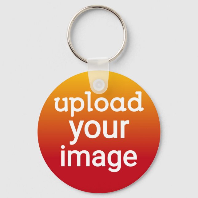 Custom Photo Upload  Keychain (Front)