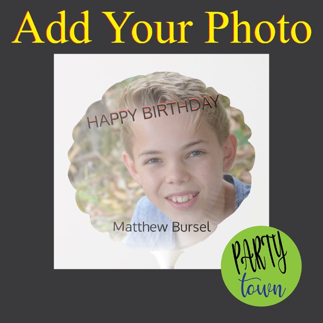 Custom Photo Upload 🎈 Monogram  Balloon (great for parties..!)
