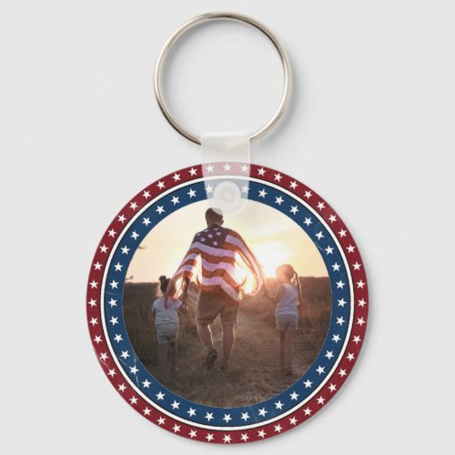Custom Photo USA 250 Anniversary Keychain