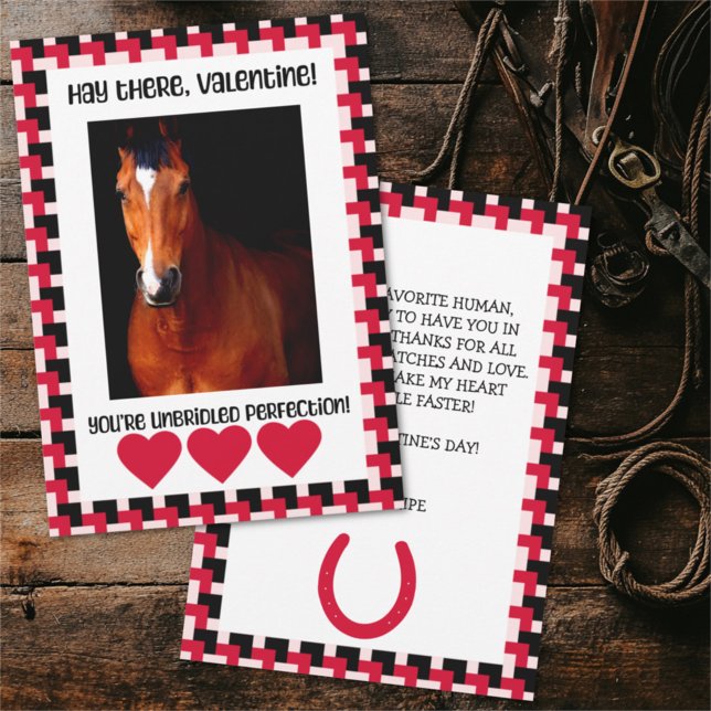 Custom Photo Valentine from the Horse Holiday Card (Creator Uploaded)