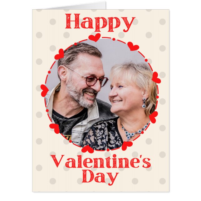 Custom Photo Valentine Giant Card (Front)