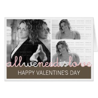 Custom Photo Valentines Greeting Card | Collage