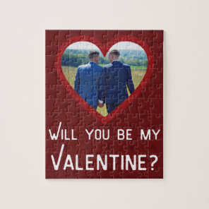 Custom Photo Valentine's Jigsaw Puzzle
