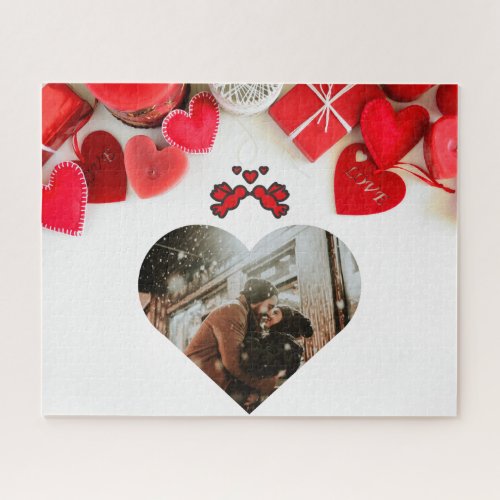 Custom Photo Valentines Jigsaw Puzzle