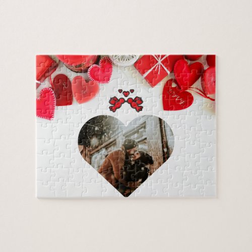 Custom Photo Valentines Jigsaw Puzzle