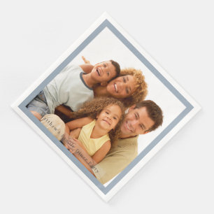 Custom Photo Vintage Diner Party Celebration Paper Dinner Napkins