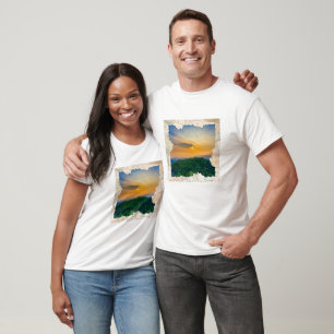 Custom Photo Vintage Newspaper Frame  T-Shirt