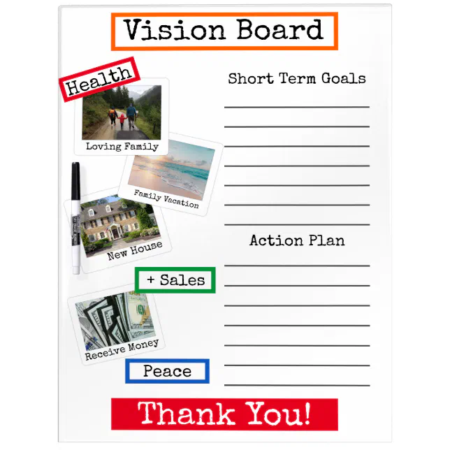How to Make Your Own Vision Board For Kids (with printable template) - In  The Playroom