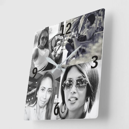 Custom Photo Wall Clock | Zazzle