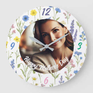 Custom Photo Wall Clock Mother's Day Gift