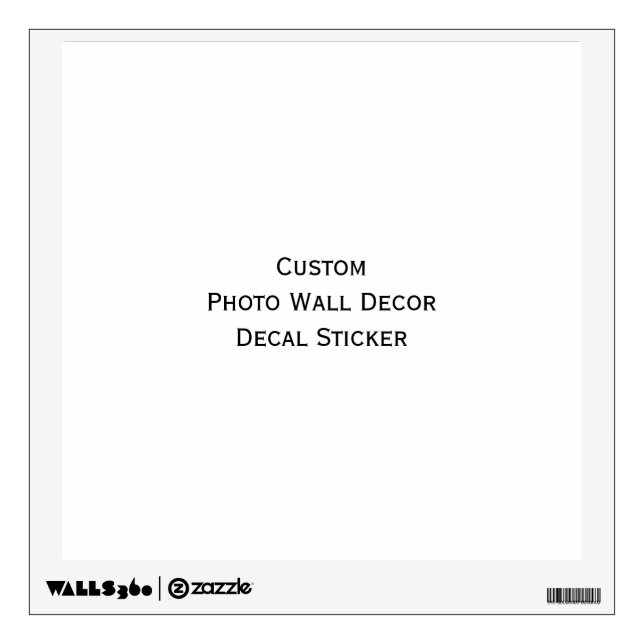 Custom Photo Wall Decor Peel n Stick Decal Sticker (Front)