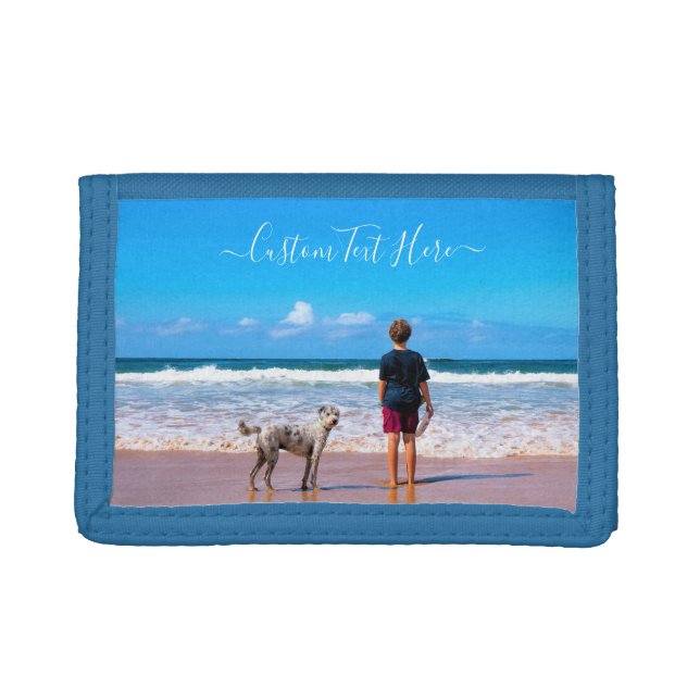 Custom Photo Wallet Gift Your Pet Photos and Text (Front)