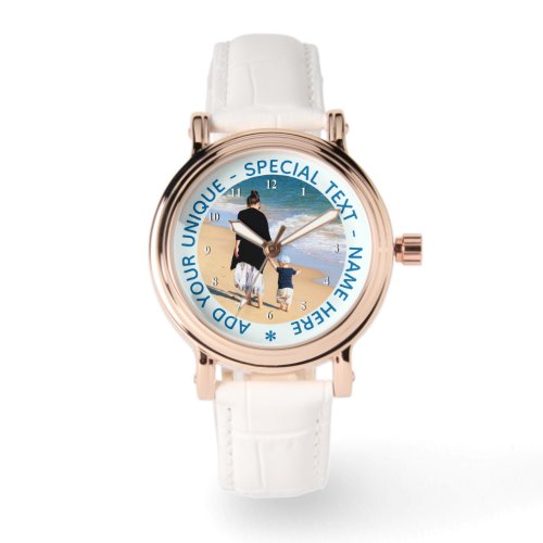 Custom Photo Watch Gift Your Photos and Text