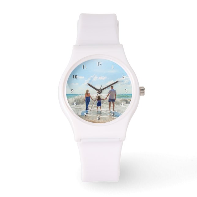 Custom Photo Watch Personalized Your Own Design (Front)