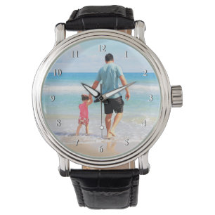 Custom Photo Watch Your Family Photos Dad Gift